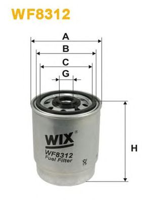 WIX FILTERS wf8312 -  Топливный фильтр